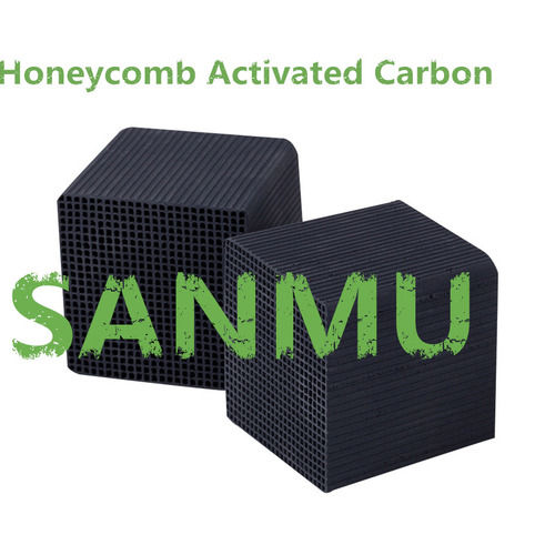 Sanmu honeycomb activated  carbon (100*100*100mm iodine:600mg/g)