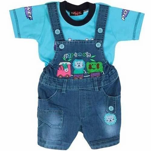 Skin Friendly Multi-Color Printed Kids Party Wear T-Shirts And Shorts