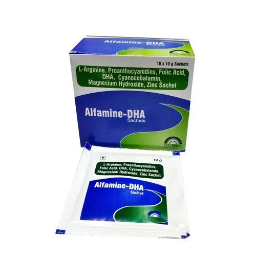 Alfamine Dha Nutritional Supplements Sachets Ingredients: L Arginine at ...