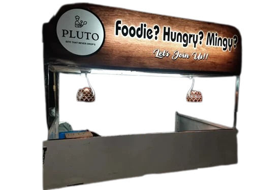 Mild Steel Food Cart With Load Capacity Of 200 Kg