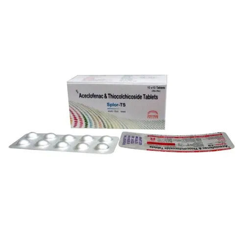  Splor-Ts Aceclofenac, Thiocolchicoside Tablets डायमंड कैरेट वजन: 0.30 कैरेट 