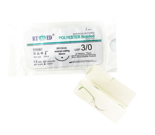 Easy And Secure Knotting Polyester Non Absorbable Suture