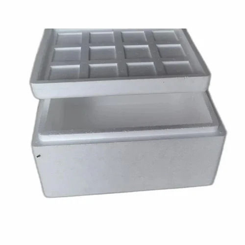 Square Shape White Thermocol Packaging Box