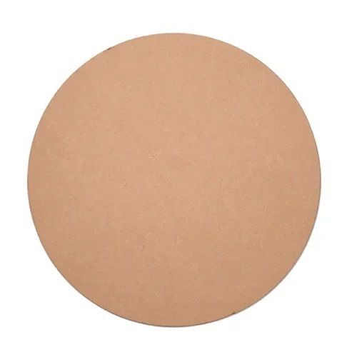 4mm Thick Plain Round Shape MDF Tea Coaster