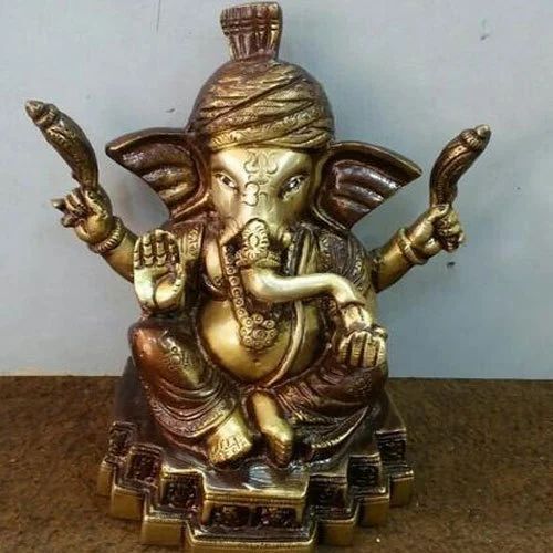 उपहार और घर की सजावट के उपयोग के लिए पीतल की गणेश मूर्तियां