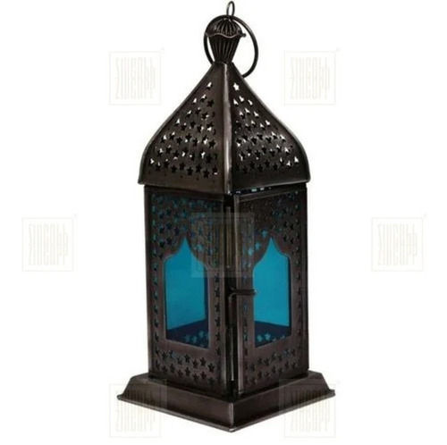 Modern Iron Black And Brown Decorative Hanging Lantern