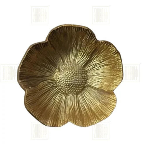 35*35*13CM Flower Shaped Aluminium Serving Bowl