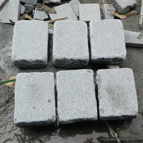 Grey Granite Tumbled Paving Cobblestone Application: For Patios Pavers