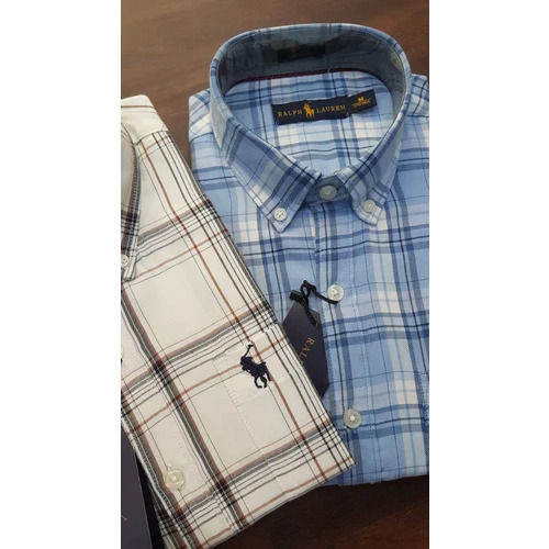 Mens Dot Print Cotton Full Sleeves Shirt