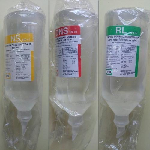 Normal Preserved Saline Solution Iv Fluids Pack Size 500 Ml Grade: Medical