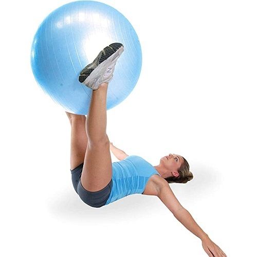 Anti-Burst Exercise Ball - Rubber, Medium & Big Sizes, Multi-Color | Relieves Pain, Aids Physical Therapy, Supports Muscle Training