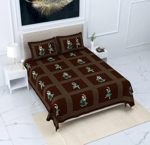 Multi Color Printed Pattern Bed Sheet For Bed