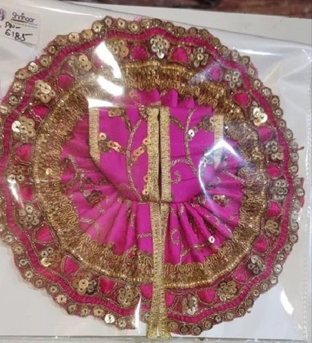 2.5 Inch Pink Laddu Gopal God Dress