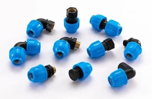 Sky Blue Multi Color Heavy Duty Pp Compression Fittings