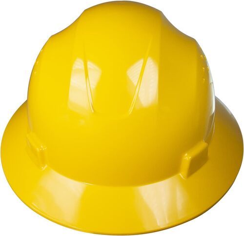 Yellow HDPE Safety Helmet