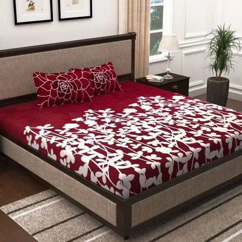 Printed Cotton Double Bedsheet For Home Use