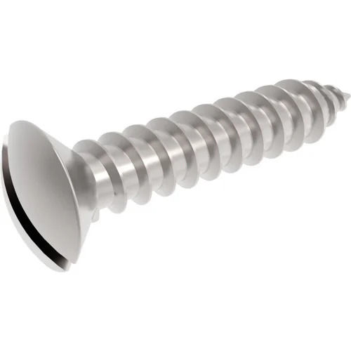 Stainless Steel Slotted Countersunk Raised Head Self Tapping Screw