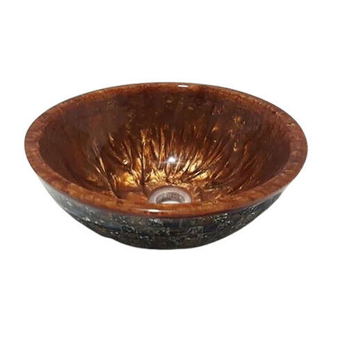 Black Table Top Ceramic Round Wash Basin