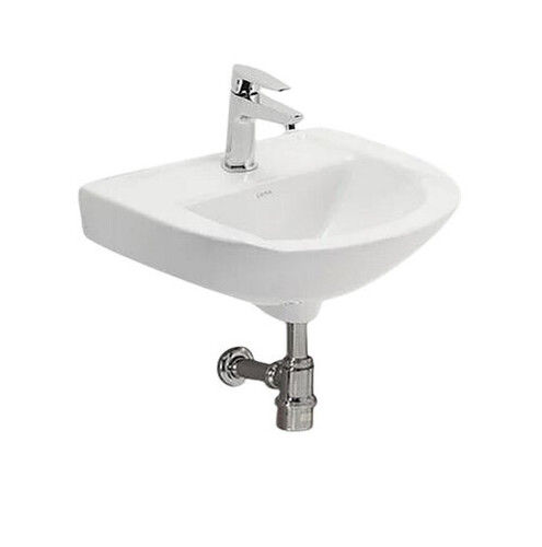 Silver Wall Mounted Ceramic Wash Basin