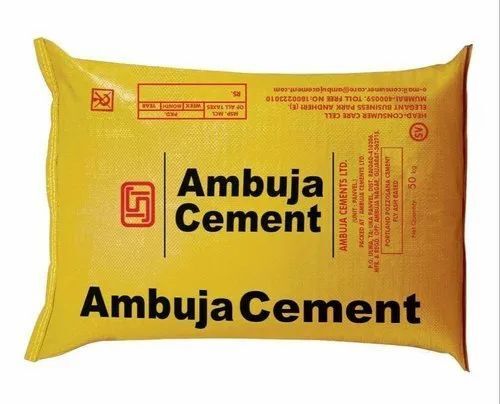 50kg Packed Grey Ambuja Cement For Construction