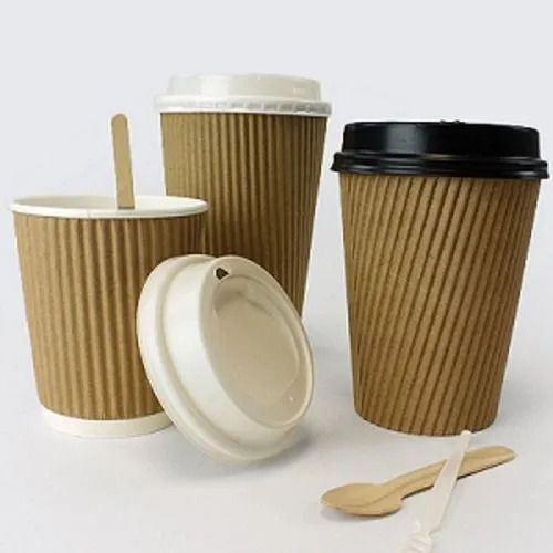 65-250 Ml Plain Brown Ripple Paper Cups