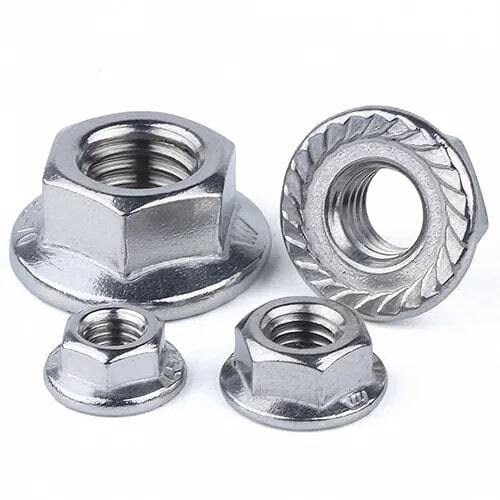 Transparent Corrosion And Rust Resistant Stainless Steel Flange Nuts