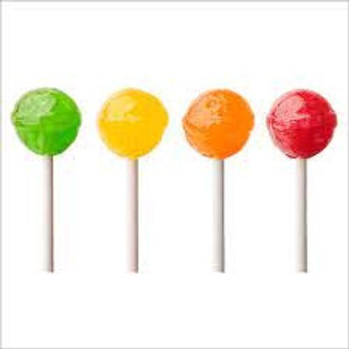 Round Orange Flavored Lollipop