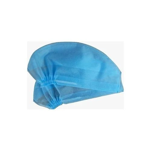 Oval Blue Color Disposable Breathable And Stretchable Non Woven Head Cap  For Medical Purpose at Best Price in Surat