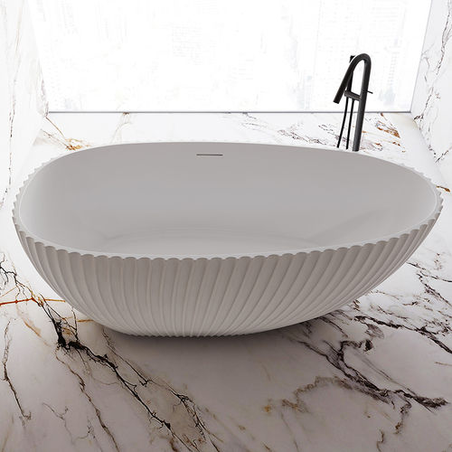 China Fluted Acrylic Bathtub