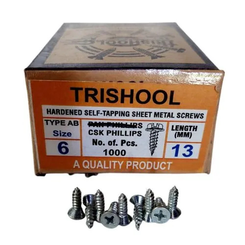 संक्षारण और जंग प्रतिरोधी 6x13 मिमी CSK फिलिप्स स्क्रू