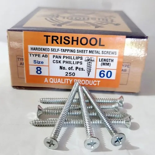 संक्षारण और जंग प्रतिरोधी CSK फिलिप्स 8x60 - शीट मेटल सेल्फ टैपिंग स्क्रू