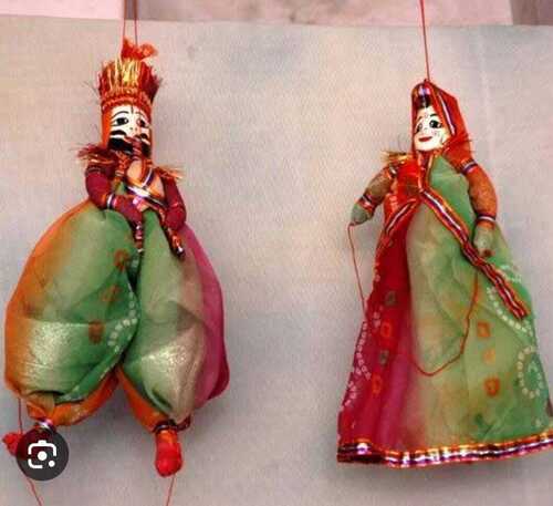 Indian Kathputli Puppet For Traditional Playing Use