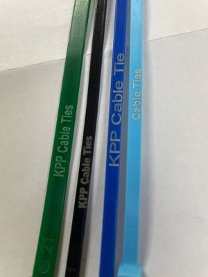 Silver Laser Marking Self Locking Nylon Cable Tie