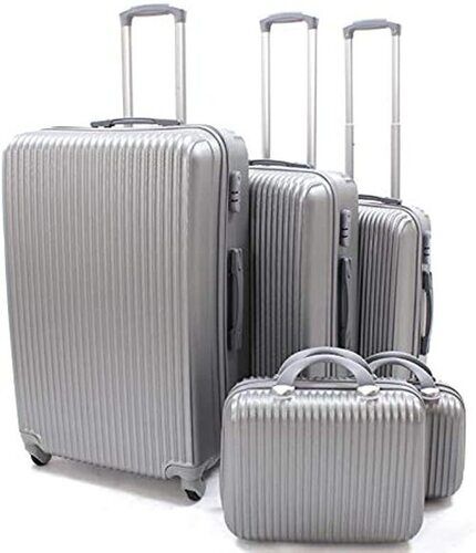 Light Grey Color Abs And Pc Material Travel Luggage Bags 502 