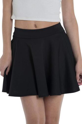 Semi Automatic Short Length Plain Pattern Ladies Skirt