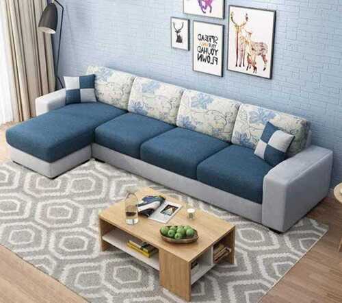 5 Seater Lhs L Shape Designer Sofa Set For Living Room By Dipali Furniture