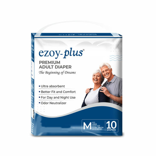 Ezoy Plus प्रीमियम डिस्पोजेबल एडल्ट डायपर 