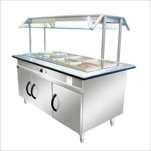 Golden & Black Ruggedly Constructed Heavy Duty Bain Marie Counter