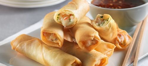 Frozen Cheese and Corn Spring Rolls