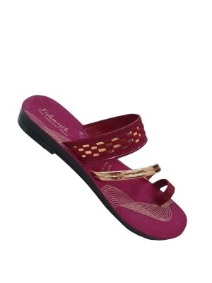 Steel Skin Friendly Pu Ladies Fancy Sandal