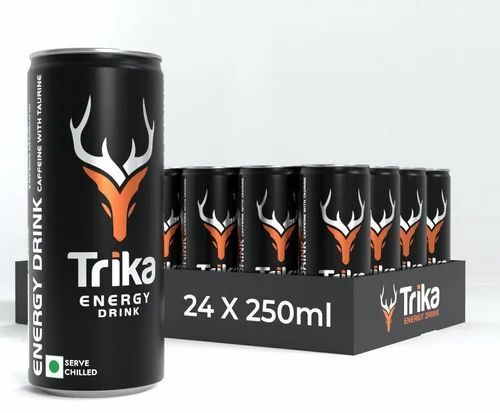 250 Ml Mix Fruit Trika Energy Drink Set With 24 Months Shelf Life Packaging: Box