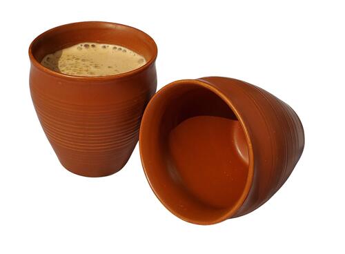 Brown Color Round Shape Premium Quality Clay Kulhad Cup