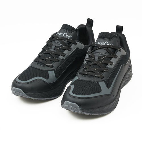 Anti Slip Black Mens Sports Shoes