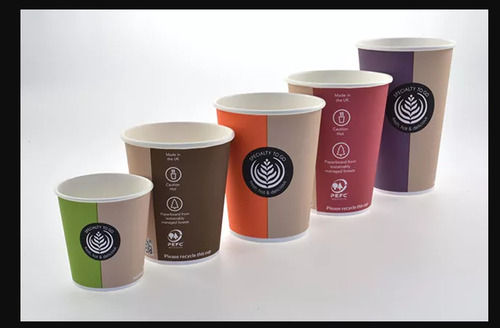 Green Premium Quality Disposable Paper Cups