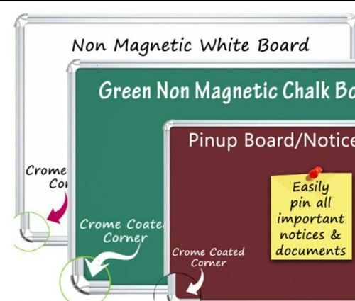 Blue Green Maroon Grey Red White Black Two Sided Writing Board