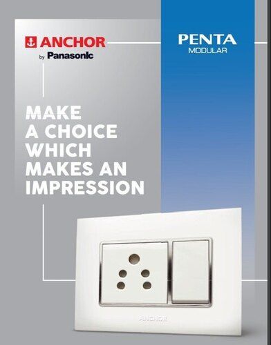 10a Anchor Penta 1 Way 1m White Modular Switches