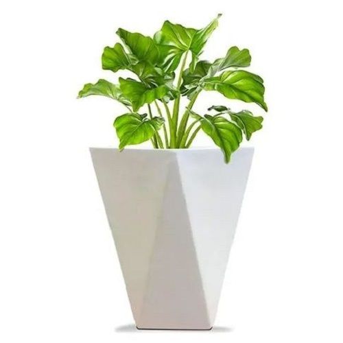 Diamond Cut Fiberglass Planter Pot For Home Decoration