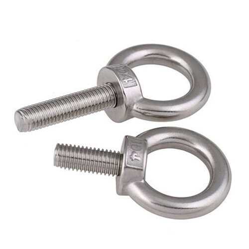 Silver Round Ring Nut Eye Bolt For Industrial