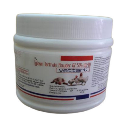 Tylosin Tartrate Powder 62.5% Vettart Animal Feed Supplement