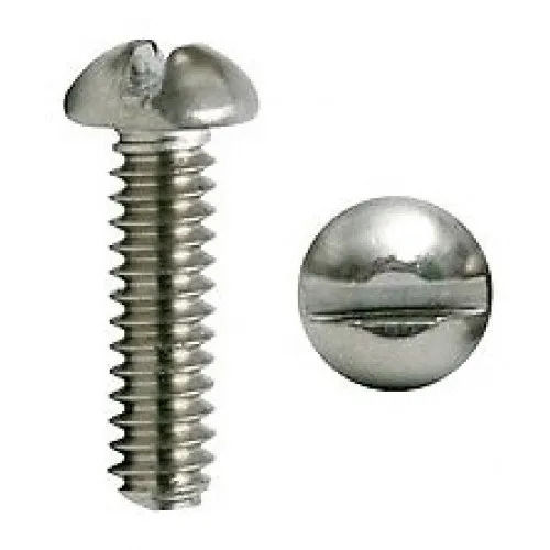 Corrosion And Rust Resistant Stainless Steel Slotted Round Head Screw